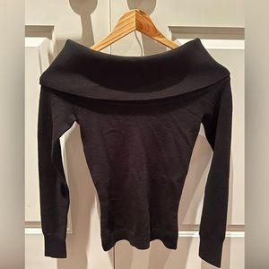 BCBGMAXAZRIA Women’s Off Shoulder Sweater